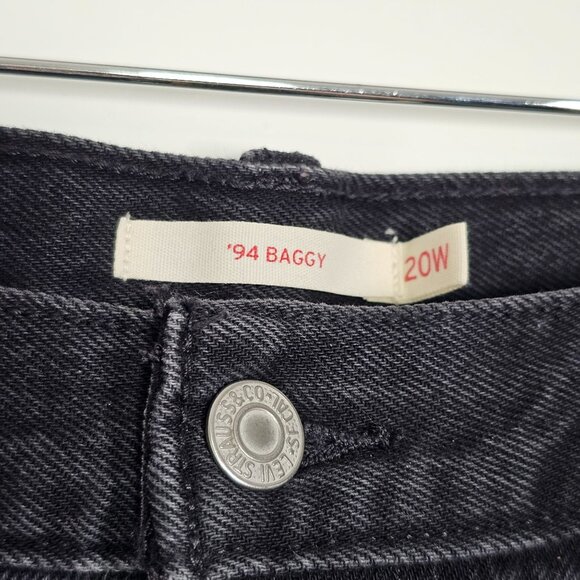 Levi's 94 Baggy Retro Straight Leg Jeans Cotton Dark Denim Women's 20W - Picture 7 of 16